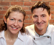 Frédérique Pironneau and Olivier Tali from the Restaurant Le Cheval de Jade